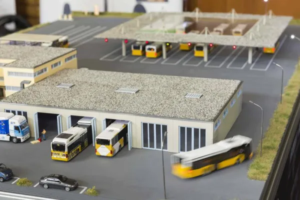 Bild: Autonomes Fahren auf dem Busbetriebshof