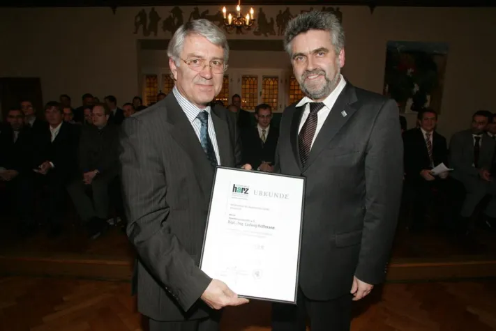 Bild: Ehemaliger Oberbürgermeister Ludwig Hoffmann wird erster Ehrensenator der Hochschule Harz