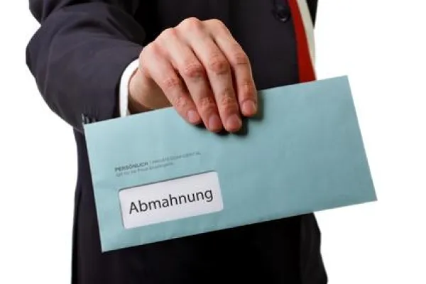 Bild: Abmahnung eines Vereins oder Vorstandes wegen Urheberrechtsverletzung im Internet