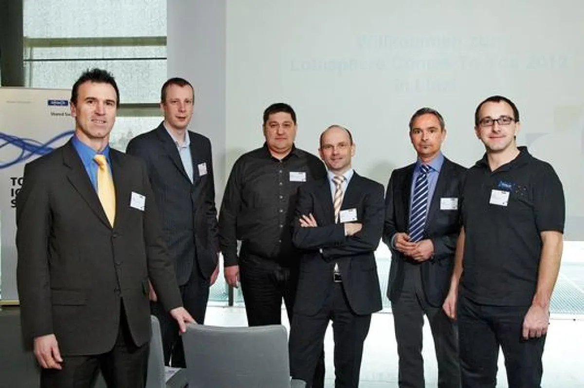 Die Referenten (v.l.n.r.): Ch. Offner, J. Mell, M. Huber, Th. A. Bryner, E. Reiter, M. Tassati