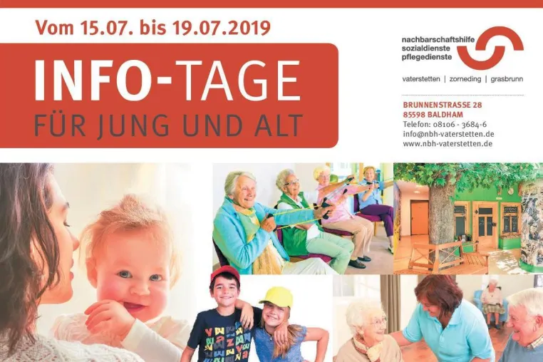 Erlebnistage bei der Nachbarschaftshilfe Vaterstetten Bild: Erlebnistage bei der Nachbarschaftshilfe Vaterstetten