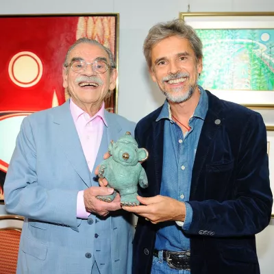 Bild: Dorotheum Galerie und Gottfried Kumpf machen das Dutzend voll: Präsentation der neuen Bronzefiguren