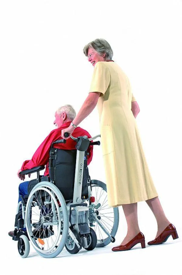 Neues Bedienkonzept für die Schiebe- und Bremshilfe viamobil eco von Alber