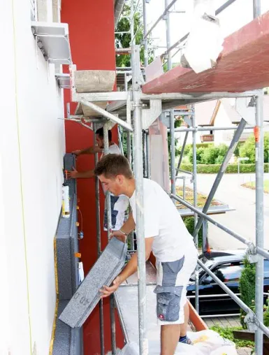 Bild: Jetzt in Wärmedämmmaßnahmen vom Stuckateur-Fachbetrieb investieren