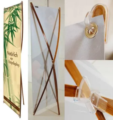 Bild: Easydisplay GmbH entwickelt ökologisch nahezu vollständig abbaubares Bannerdisplay aus Bambus