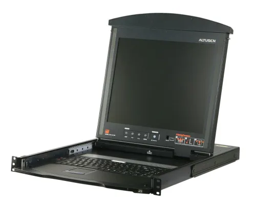 Bild: ATEN LCD KVM-Konsole für skalierbares, flexibles Servermanagement