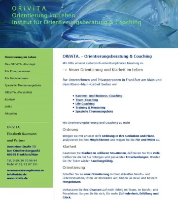Bild: Fehlende Orientierung häufigster Anlass für Coaching.