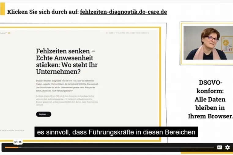 Bild: Kostenlose Organisationsdiagnostik zeigt, wo ein Betrieb bei der Fehlzeiten-Kultur wirklich steht