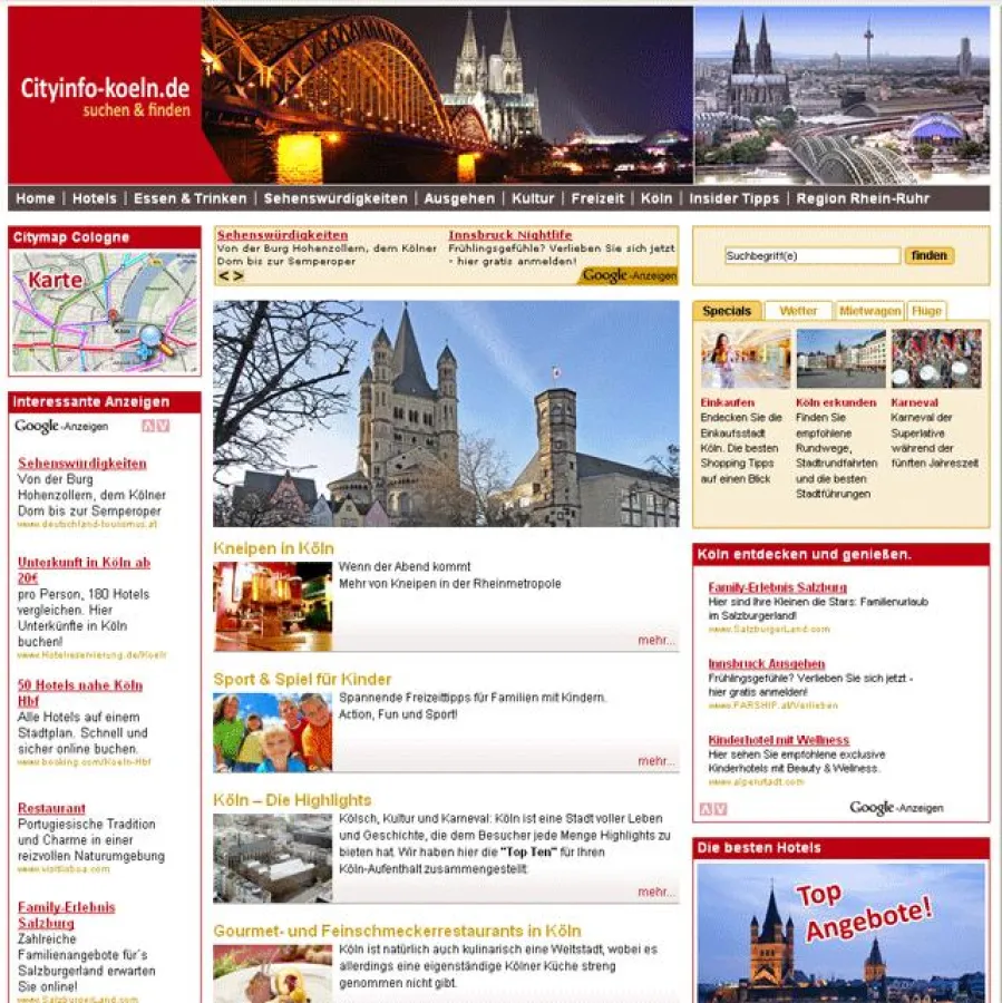 Screenshot von cityinfo-koeln.de