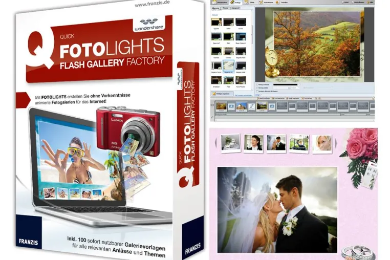 Bild: FRANZIS bringt Fotolights - Flash Gallery Factory für moderne Online Fotogalerien