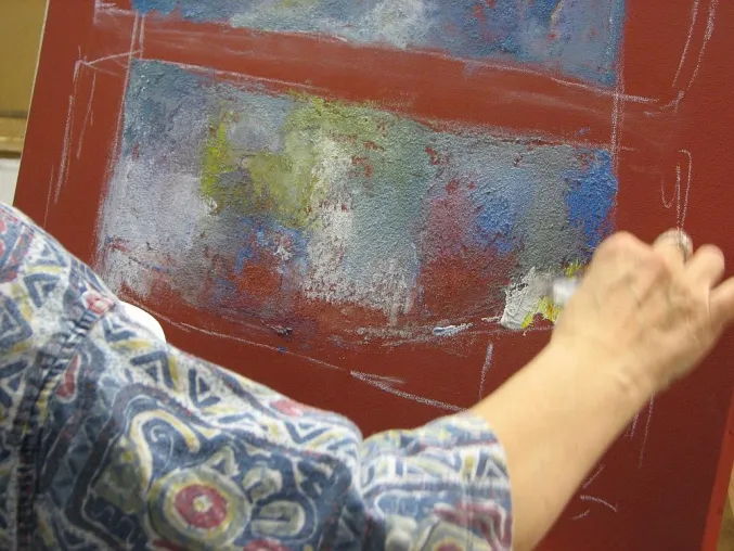 Bild: Mit Pinsel und Farbe - Malen als pädagogische Methode - Bildungsurlaubs-Seminar auf BURG FÜRSTENECK