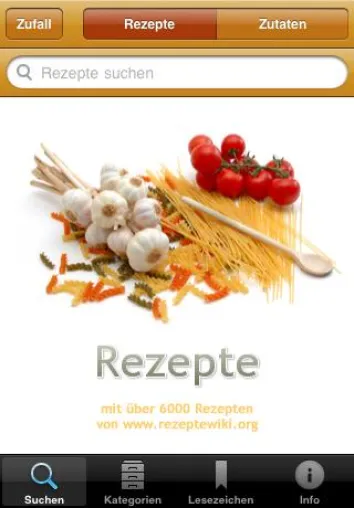 Bild: Über 6000 Rezepte mit dem iPhone immer dabei