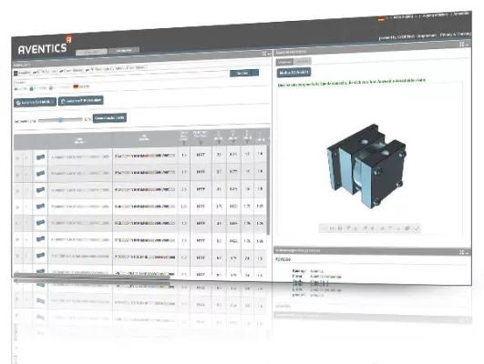 Bild: Präsentation des neuen AVENTICS CAD Produktkatalogs auf der HMI