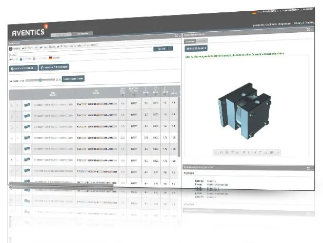 Bild: Präsentation des neuen AVENTICS CAD Produktkatalogs auf der HMI