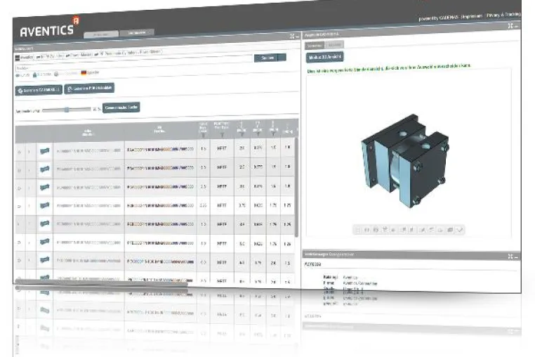 Bild: Präsentation des neuen AVENTICS CAD Produktkatalogs auf der HMI