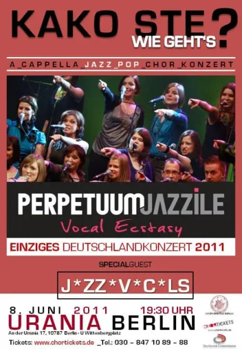 Perpetuum Jazzile & JazzVocals in der Urania Bild: Perpetuum Jazzile & JazzVocals in der Urania