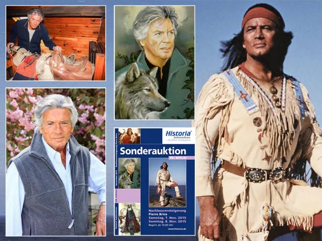 Bild: Ankündigung der Sonderauktion 'Nachlassversteigerung Pierre Brice'