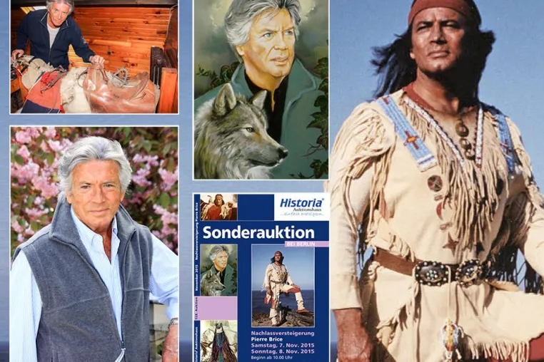 Bild: Ankündigung der Sonderauktion 'Nachlassversteigerung Pierre Brice'
