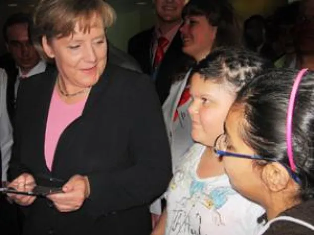 Bild: Radijojo-Kinderredaktion im Kanzleramt