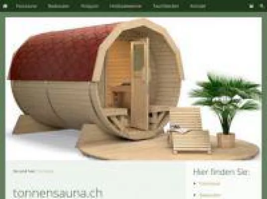 Bild: Erstklassige Fasssauna von tonnensauna.ch
