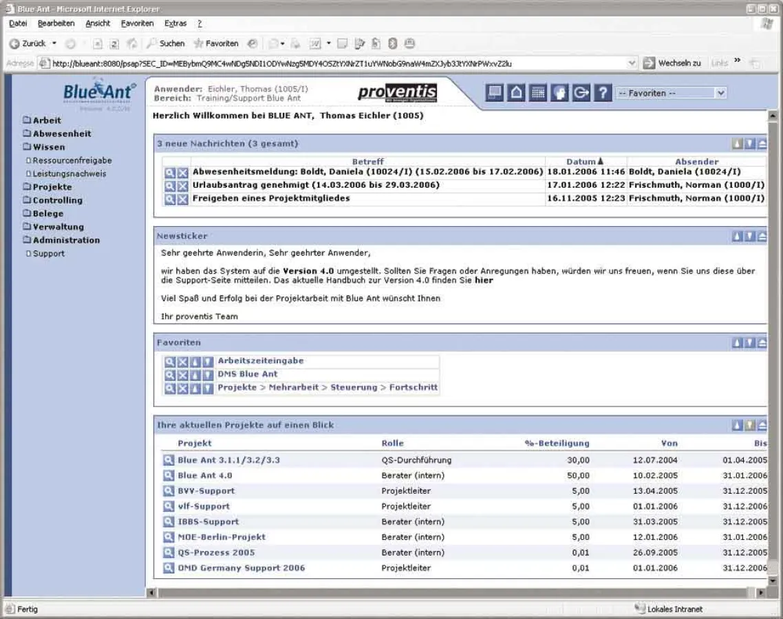Eine klar strukturierte Oberfläche mit einheitlichen Elementen erleichtert die Bedienung.