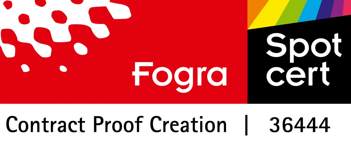 Proof.de Fogra Zertifikat 2025 für die Prüfdruckerstellung, Contract Proof Creation (© FOGRA e.V.)