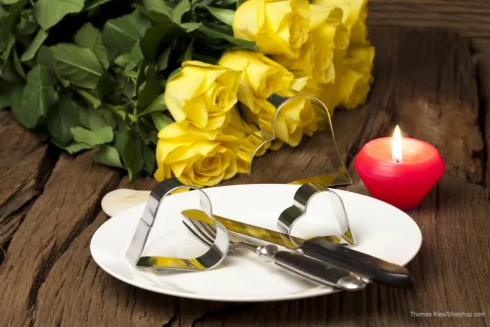 Bild: Valentinstag im Frankfurter Restaurant Maximilian