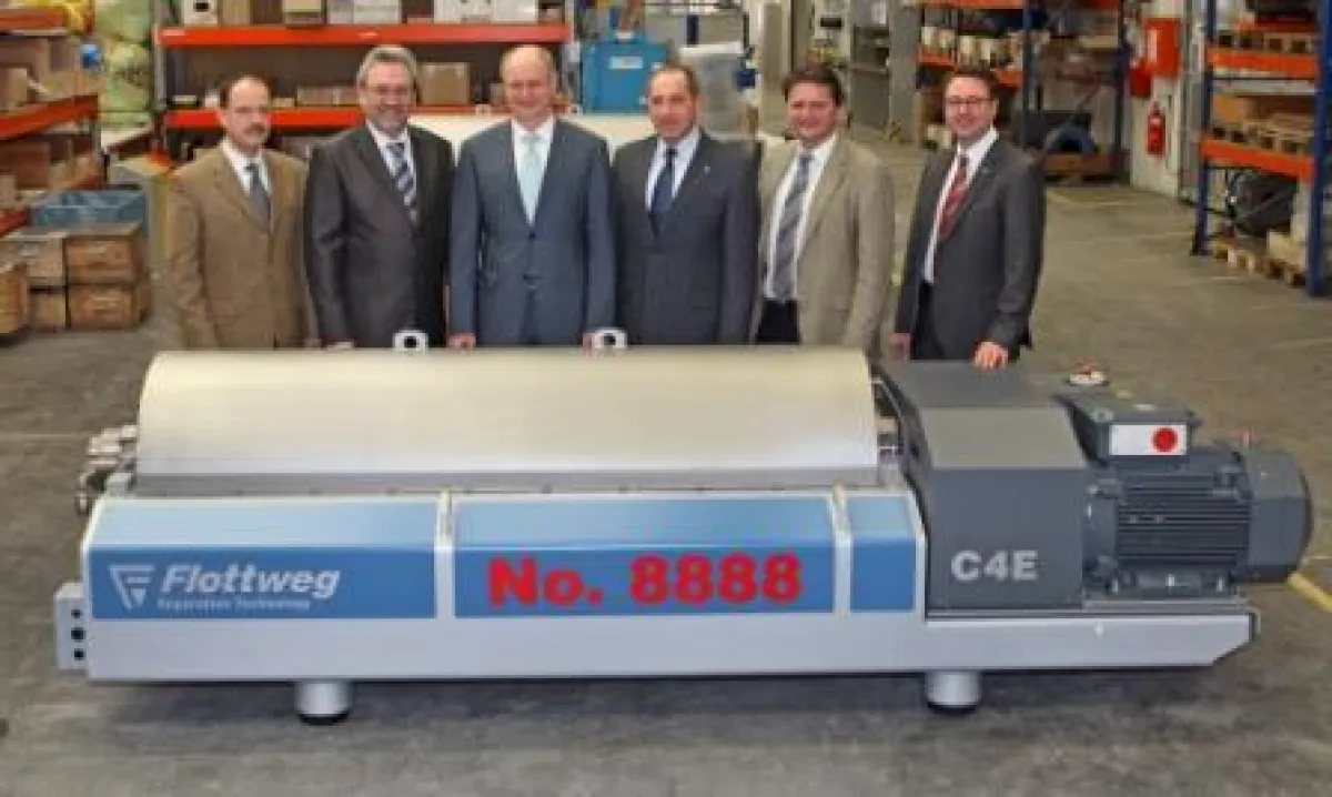 Flottweg produziert den 8.888 Dekanter