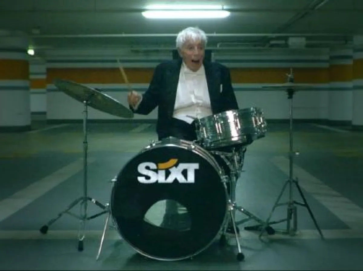 Johannes Heesters im neuen Werbespot von Sixt.