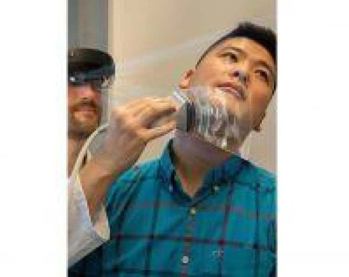 Fraunhofer IGD: AR-Technologie - Sicht der Ultraschall-Aufnahmen lagerichtig direkt am Patienten.