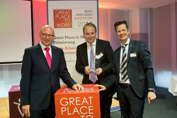 Bild: Beste Arbeitgeber im Münsterland 2013 - WEICON ausgezeichnet