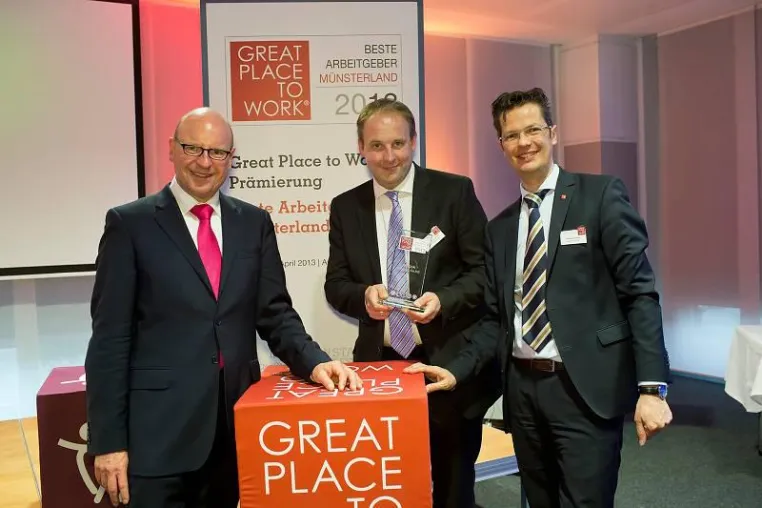 Bild: Beste Arbeitgeber im Münsterland 2013 - WEICON ausgezeichnet