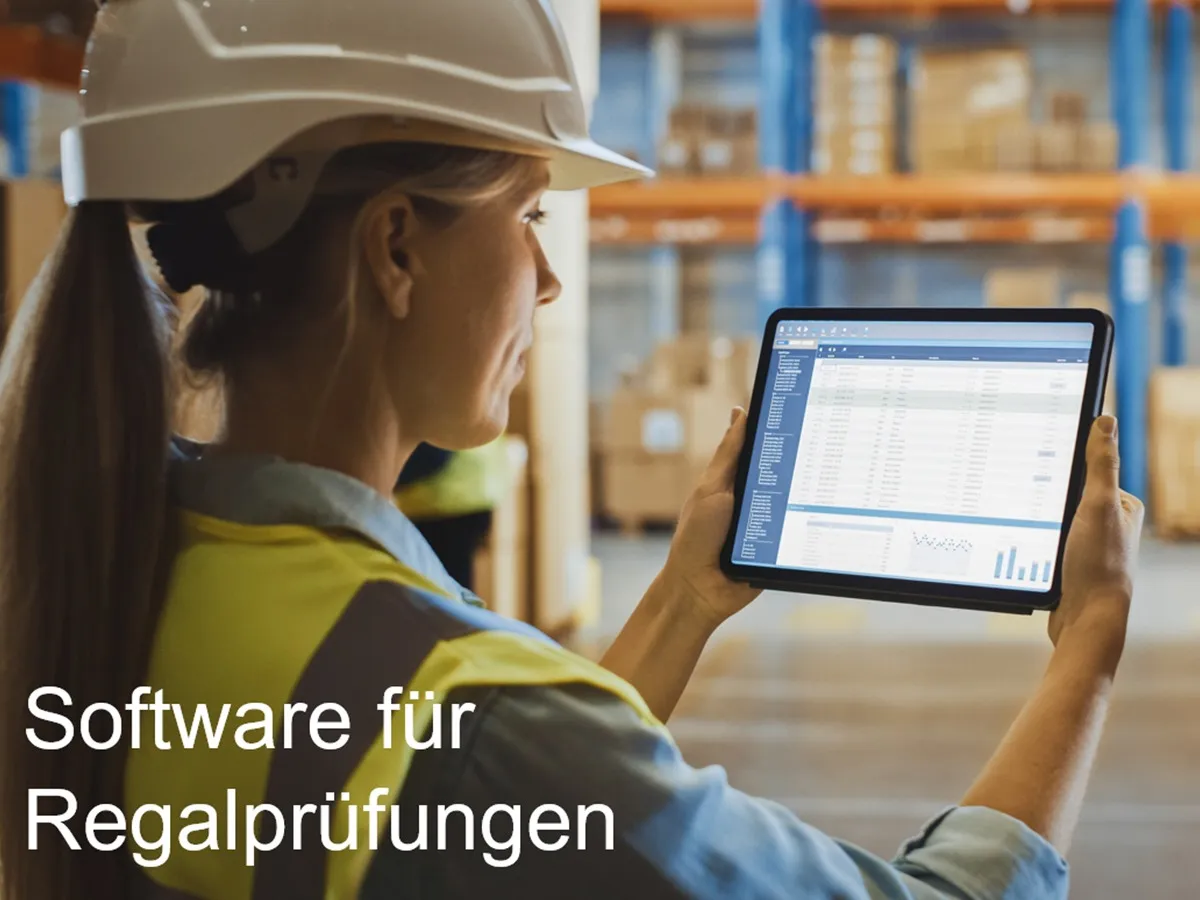 Wartungsplaner Software für die Regalprüfungen (© Hoppe Unternehmensberatung)