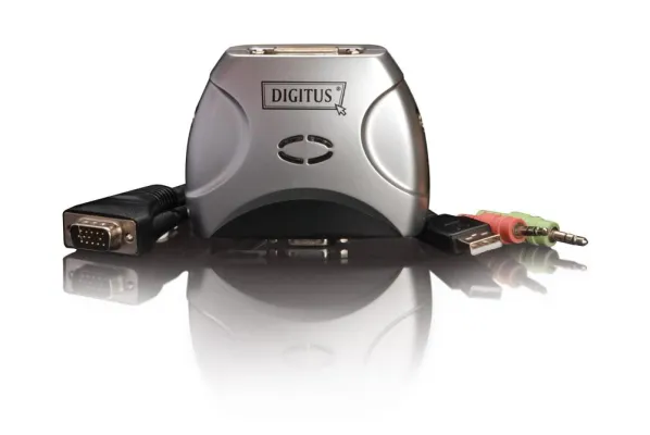 Bild: DIGITUS® USB KVM mit DVI-D und Audiounterstützung