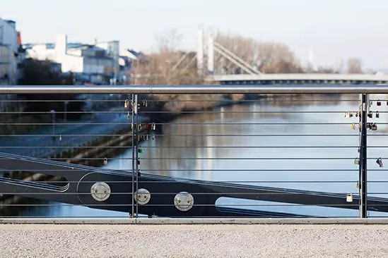 Bild: Kettenbrücke verbindet Bambergs Stadthälften
