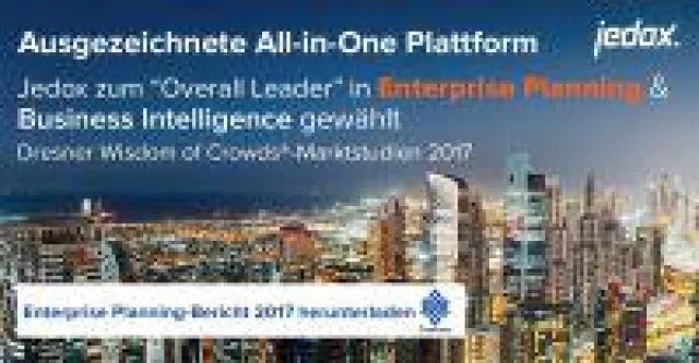 Bild: Dresner Wisdom of Crowds-Marktstudien: Jedox führend bei Planning- und Business Intelligence