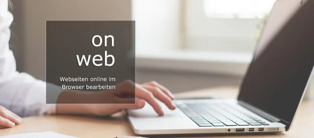 Bild: CMS onweb - online Webseiten im Browser selbst bearbeiten