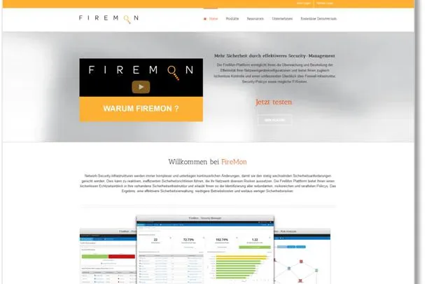 Bild: Neuer Webauftritt von FireMon online