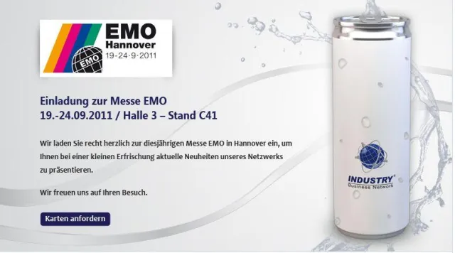 Bild: INDUSTRY Business Network® präsentiert Neuheiten auf der EMO