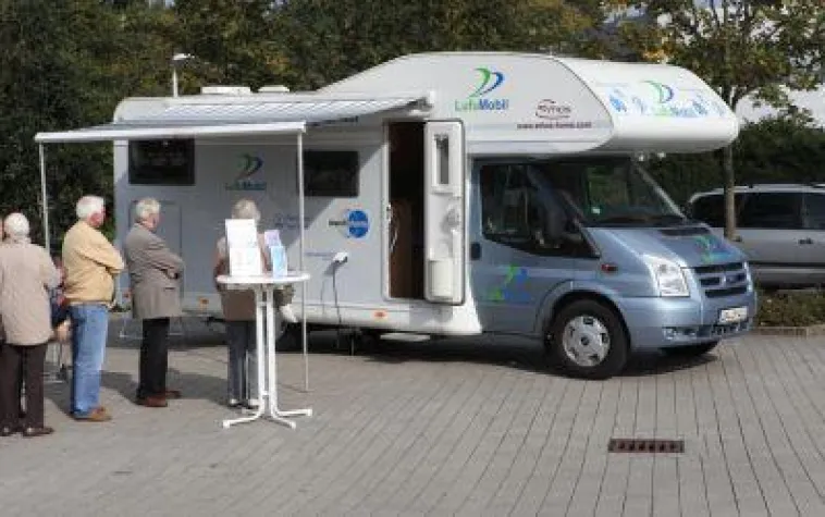 Bild: Das LufuMobil erstmals in Hattingen