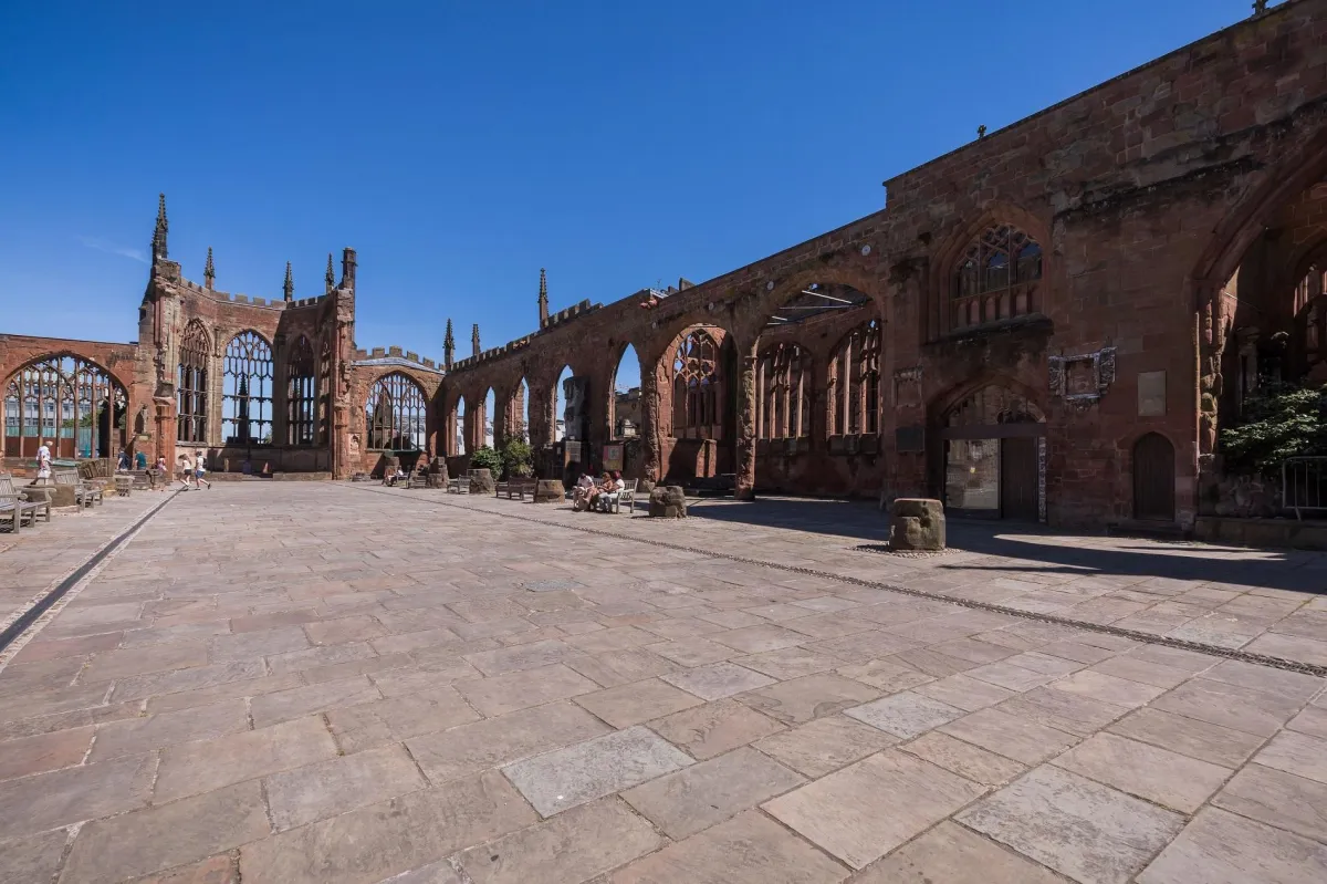Die Ruine der Kathedrale von Coventry