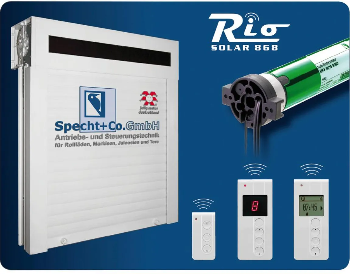 SOLAR-ANTRIEBSSYSTEM FÜR ROLLLÄDEN UND SONNENSCHUTZ