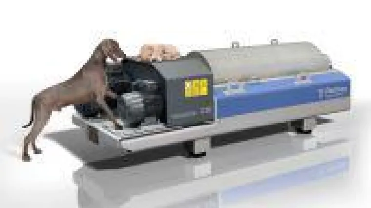 Flottweg lässt den Tricanter® Z3E "von der Leine" Bild: Flottweg lässt den Tricanter® Z3E "von der Leine"