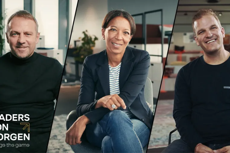 Bild: "Leaders von Morgen" Online-Lernserie mit Hansi Flick, Janina Kugel und Philipp Depiereux 