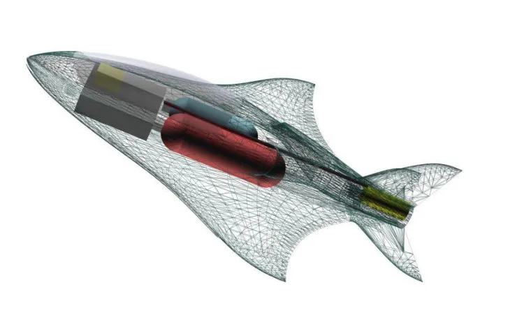 Bild: Fliegender Brennstoffzellen-HyFish auf diesjähriger „f-cell“