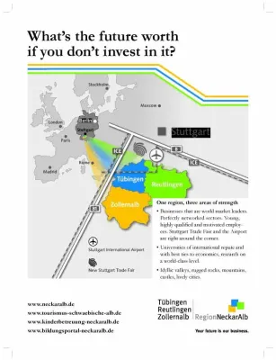 Neckar-Alb: Wirtschaftszentren mit Industrie- und Dienstleistungskultur Bild: Neckar-Alb: Wirtschaftszentren mit Industrie- und Dienstleistungskultur