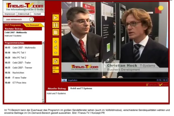 Bild: TV-News aus dem IT-Markt