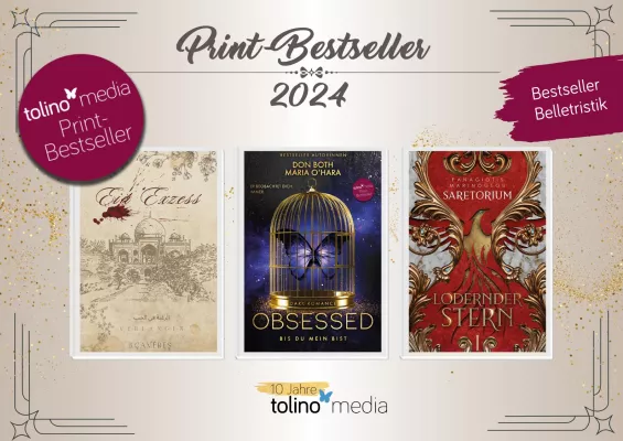 Bild: Print-Jahresbestseller 2024 – Romance erobert die Print-on-Demand-Bestsellerliste