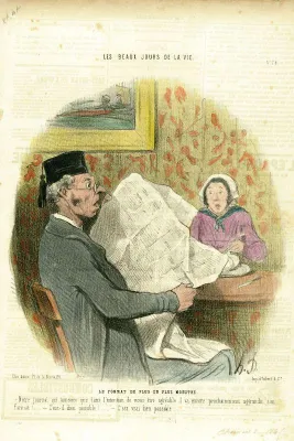 Bild: Verlängerung der Ausstellung „Die Zeitung in der Künstlerkarikatur von Honoré Daumier“