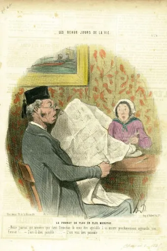 Bild: Verlängerung der Ausstellung „Die Zeitung in der Künstlerkarikatur von Honoré Daumier“